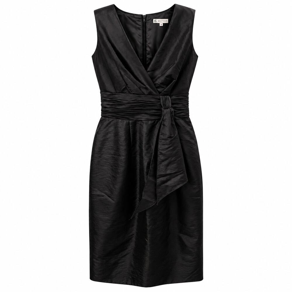 JS Boutique Black Formal Cocktail Dress Sleeveless Size 4 V Neck Party